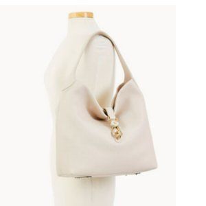Dooney & Bourke Archives - Pebble Logo Lock Large Sac-Cream/Sand Color